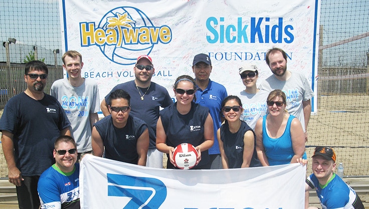 Zeton Competes in Sick Kids 2016 Heat Wave Beach Volleyball Tournament